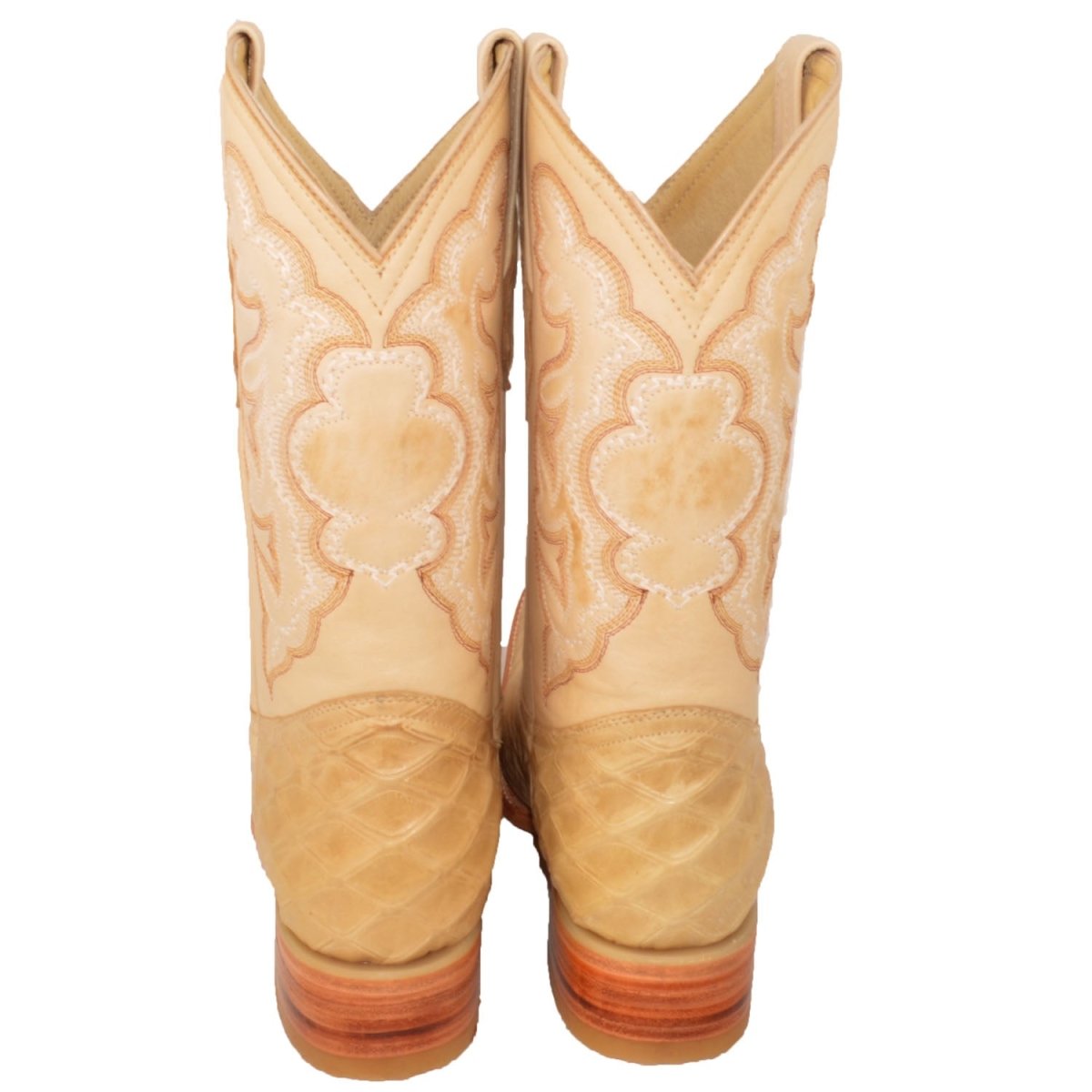 Botas de Oso Hormiguero Grabado Horma Europea Cuadrada WD-165 - White Diamonds