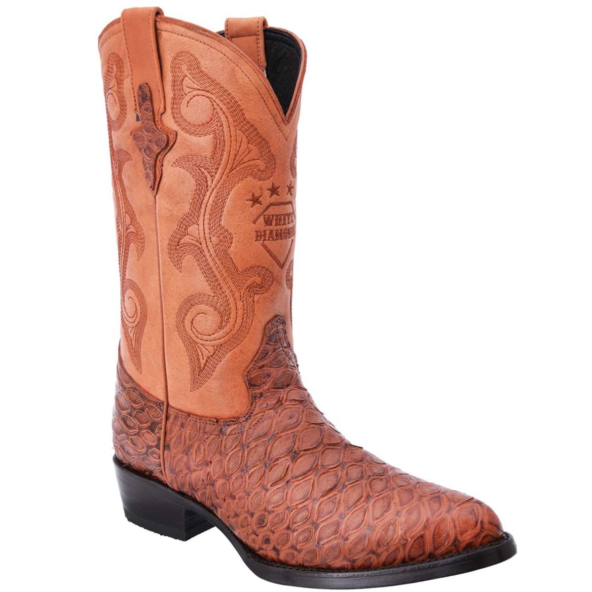 Botas de Oso Hormiguero Grabado Horma Puntal WD-245 - White Diamonds