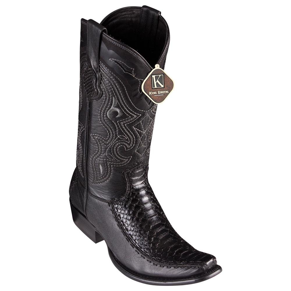 Botas de Piton con Venado Original Horma Dubai KE-479F5705 - King Exotic Boots