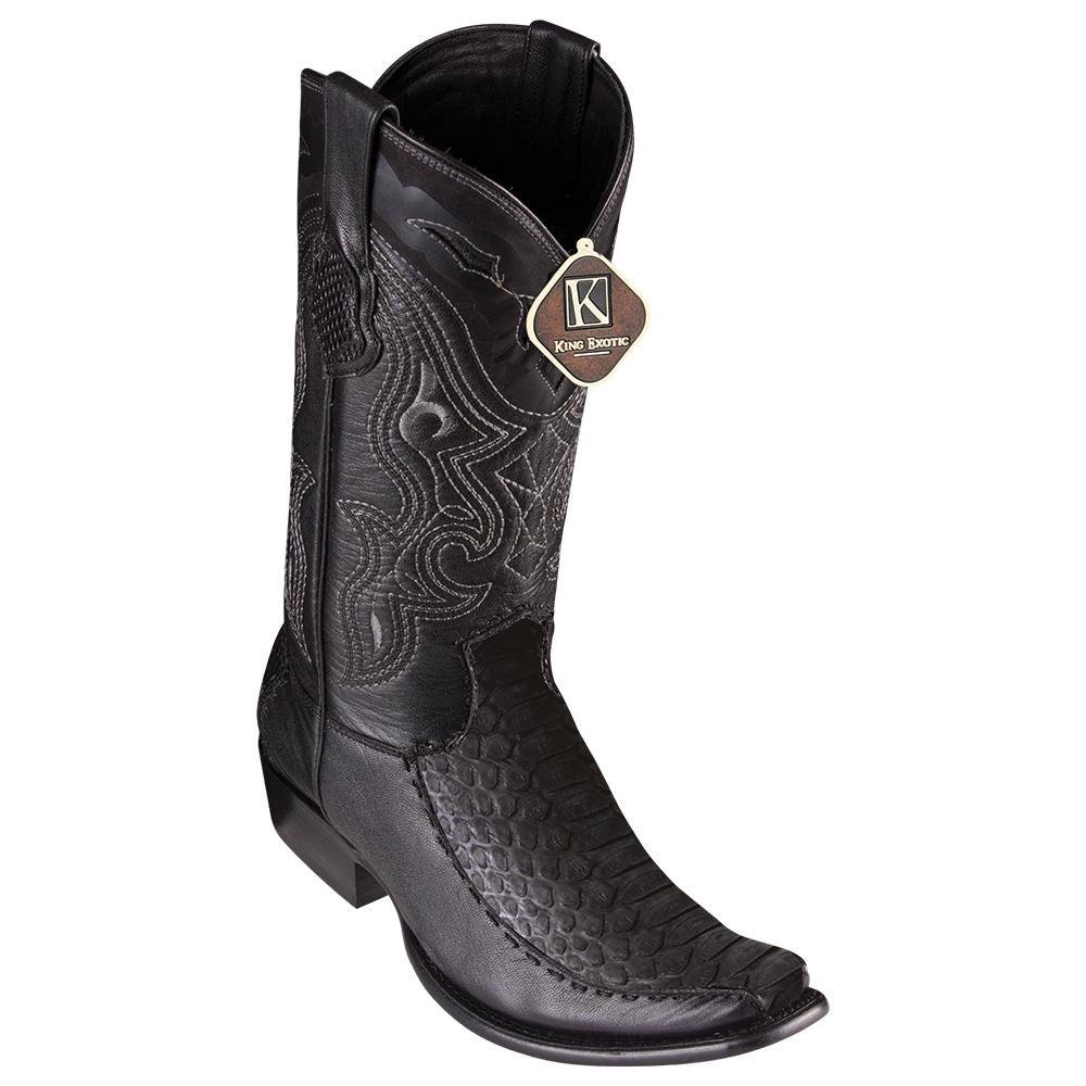 Botas de Piton con Venado Original Horma Dubai KE-479FN5705 - King Exotic Boots