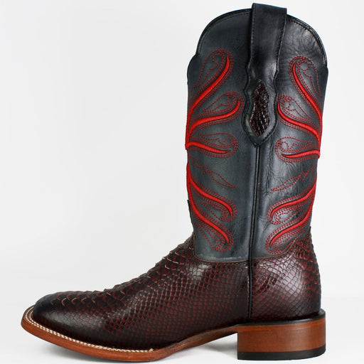 Botas de Piton Grabado Horma Rodeo Cuadrada Q822A5718 - Quincy Boots