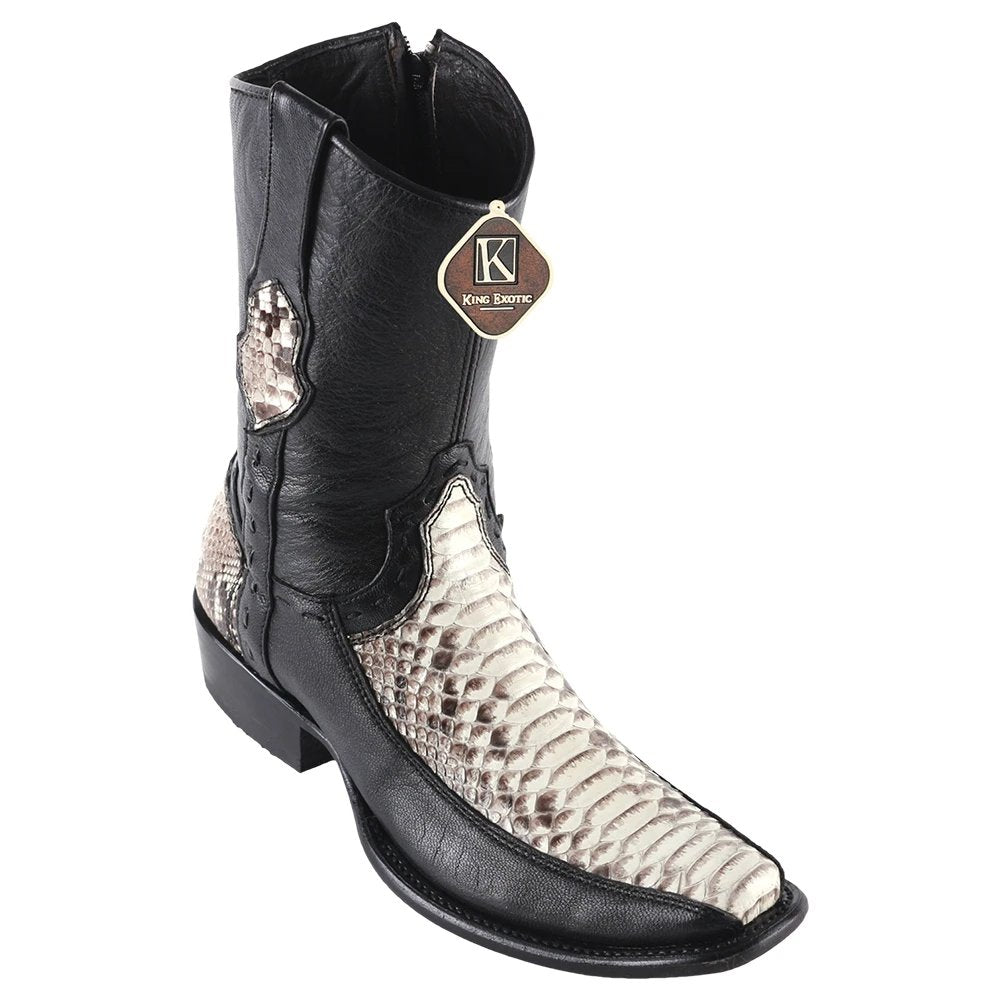 Botas de Piton Original con Venado Horma Dubai KE-479BF5749 - King Exotic Boots