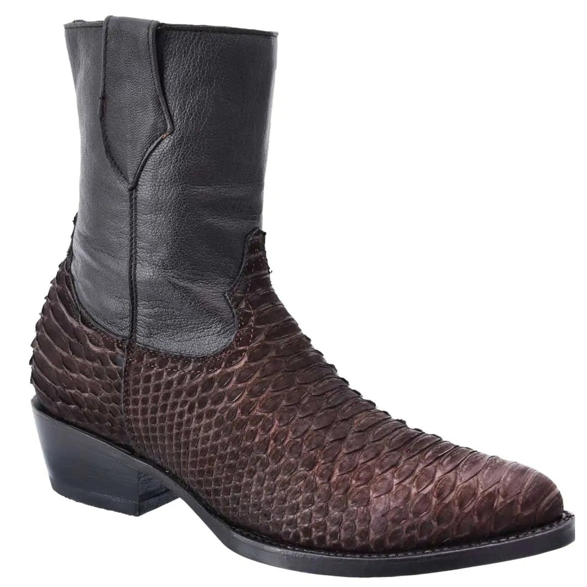 Botas de Piton Original Cortas Horma Puntal con Zipper WD-006 - White Diamonds Boots