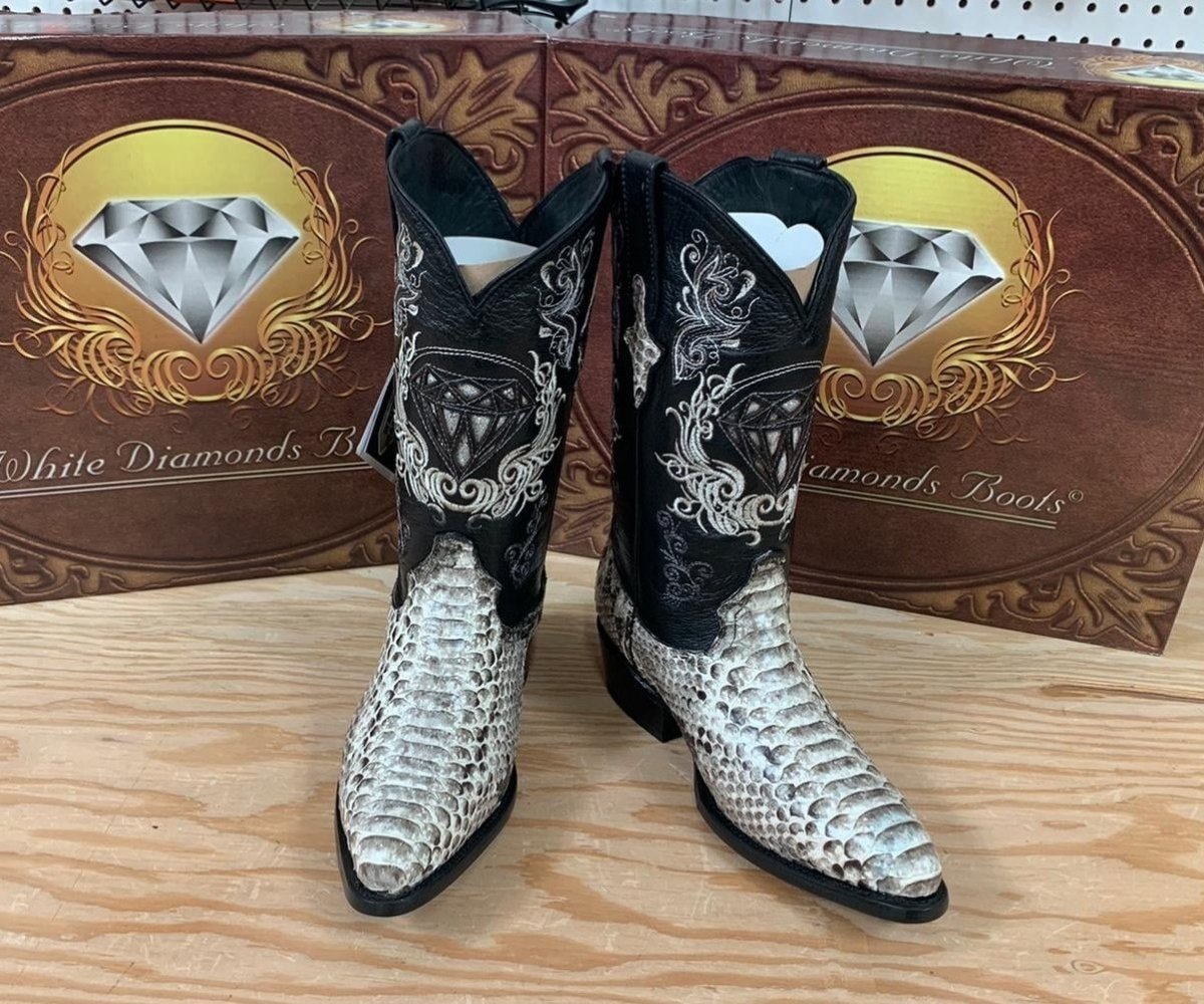 Botas de Piton Original Horma Puntal WD-195 - White Diamonds Boots