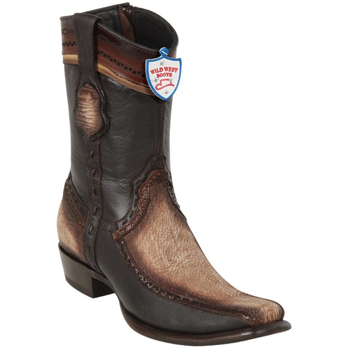 Botas de Pescado Pirarucu con Venado Cortas Horma Dubai main image 1