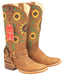 Botas Vaqueras de Cuero con Girasoles para Mujer en Horma Rodeo Q322GL6251 - Quincy Boots