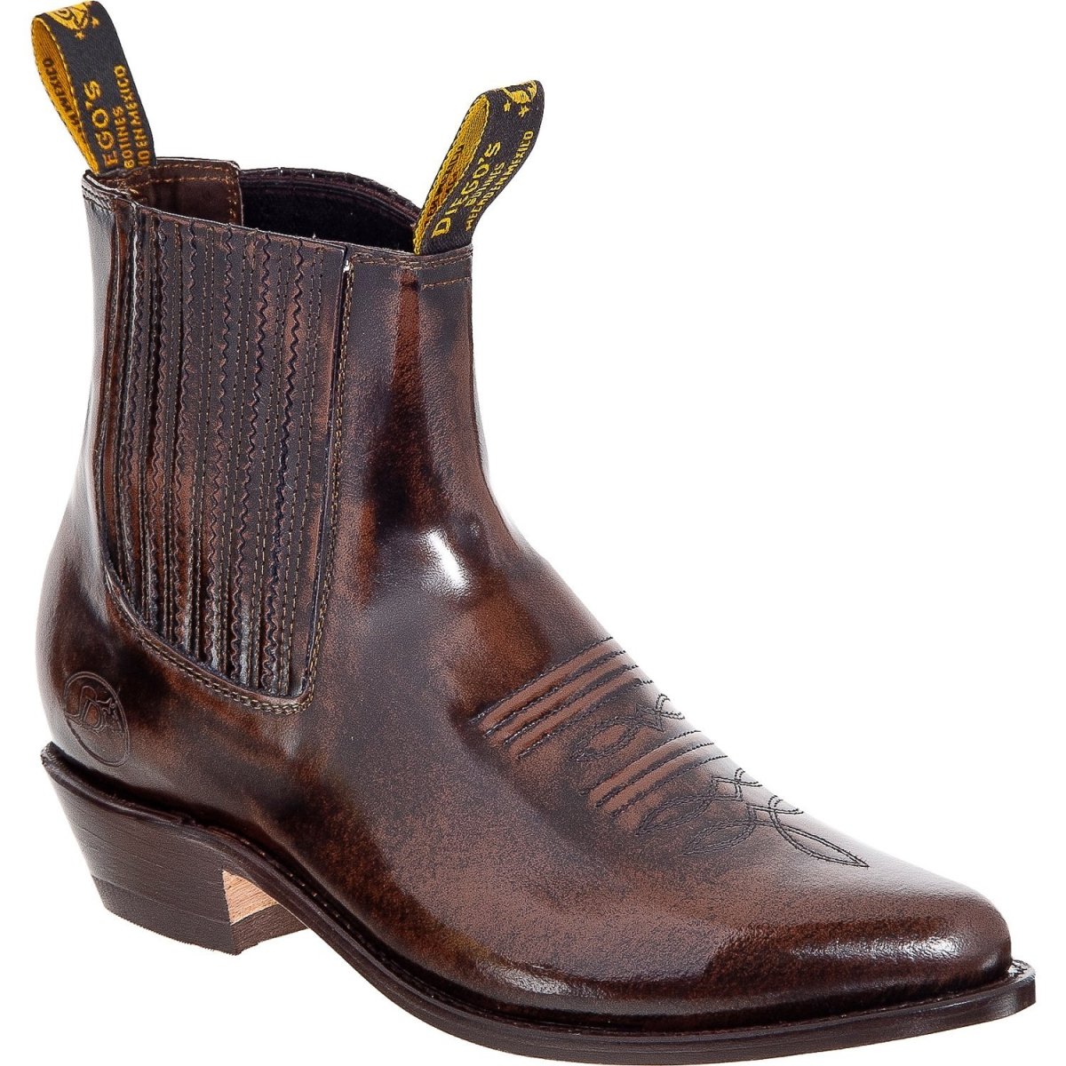Botin Charro de Piel Acabado Camaleon Modelo: DIE-63VC07 - Los Altos Boots