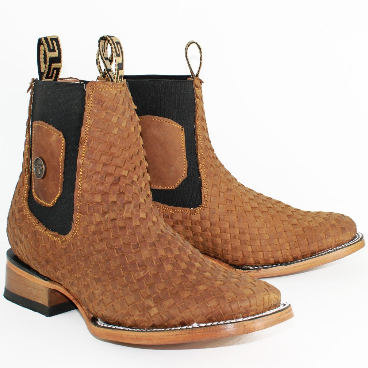 Botin Charro Hooch Punta Cuadrada de Petatillo Miel - Hooch Boots