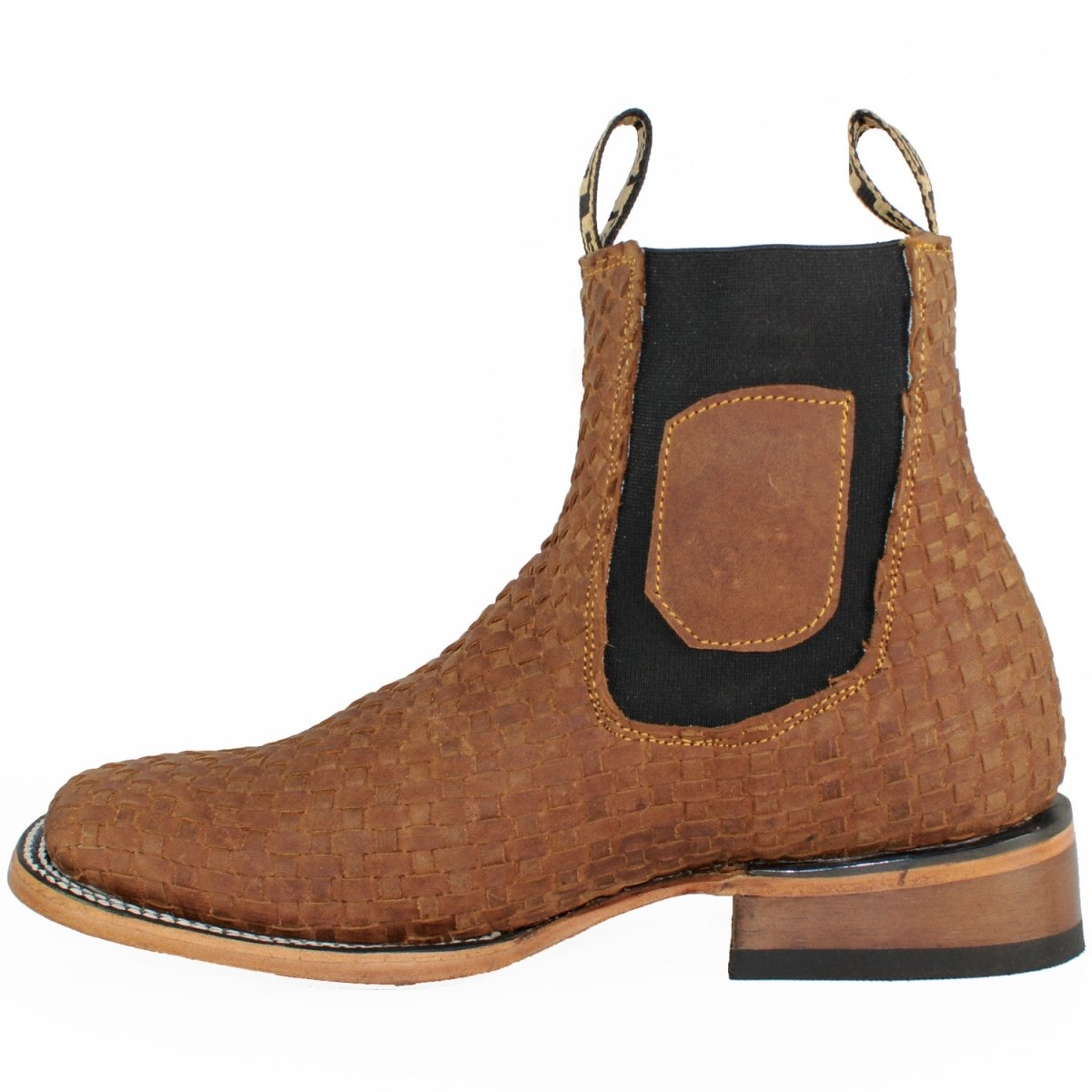 Botin Charro Hooch Punta Cuadrada de Petatillo Miel - Hooch Boots