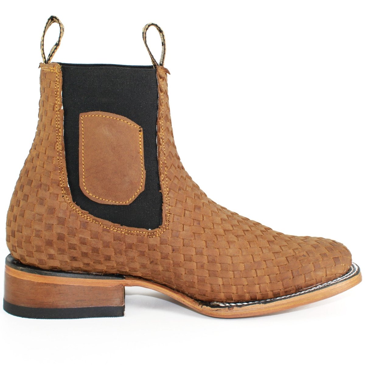 Botin Charro Hooch Punta Cuadrada de Petatillo Miel - Hooch Boots