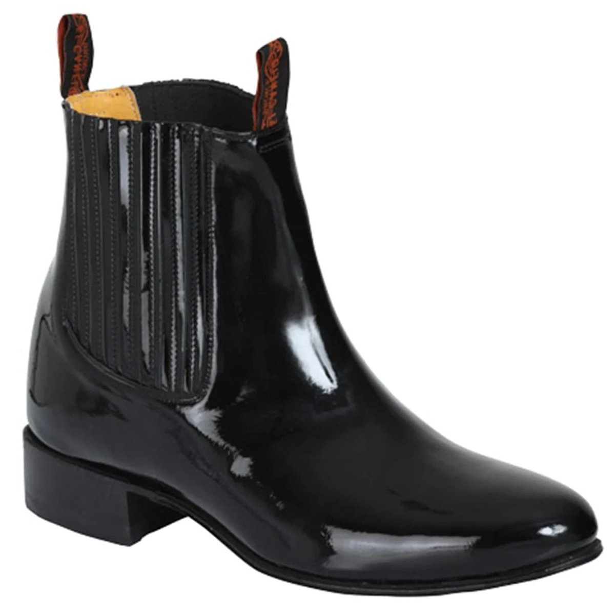 Botines Charros de Charol El Canelo Color Negro - El General