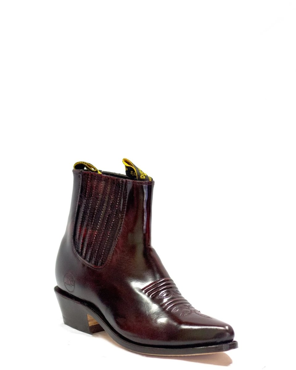 Botines Charros de Cuero Acabado Camaleon Modelo: DIE-63VC06 - Rodeo Imports