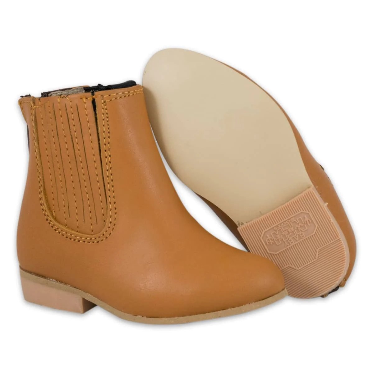 Botines Charros para Bebe de Cuero Napa Original Color Miel WD-354 - White Diamonds Boots