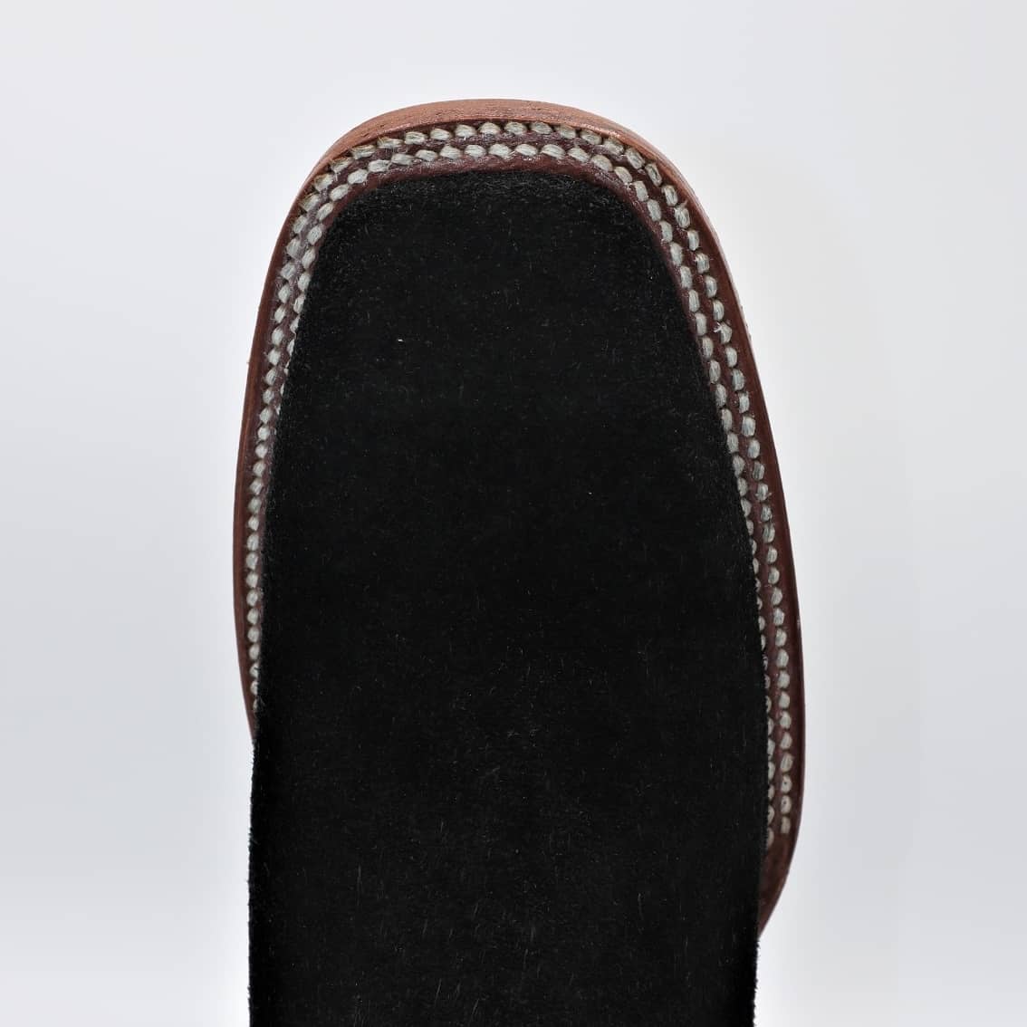 Botines Charros Quincy de Gamuza con Punta Cuadrada Negro Q82B6305 - Quincy Boots