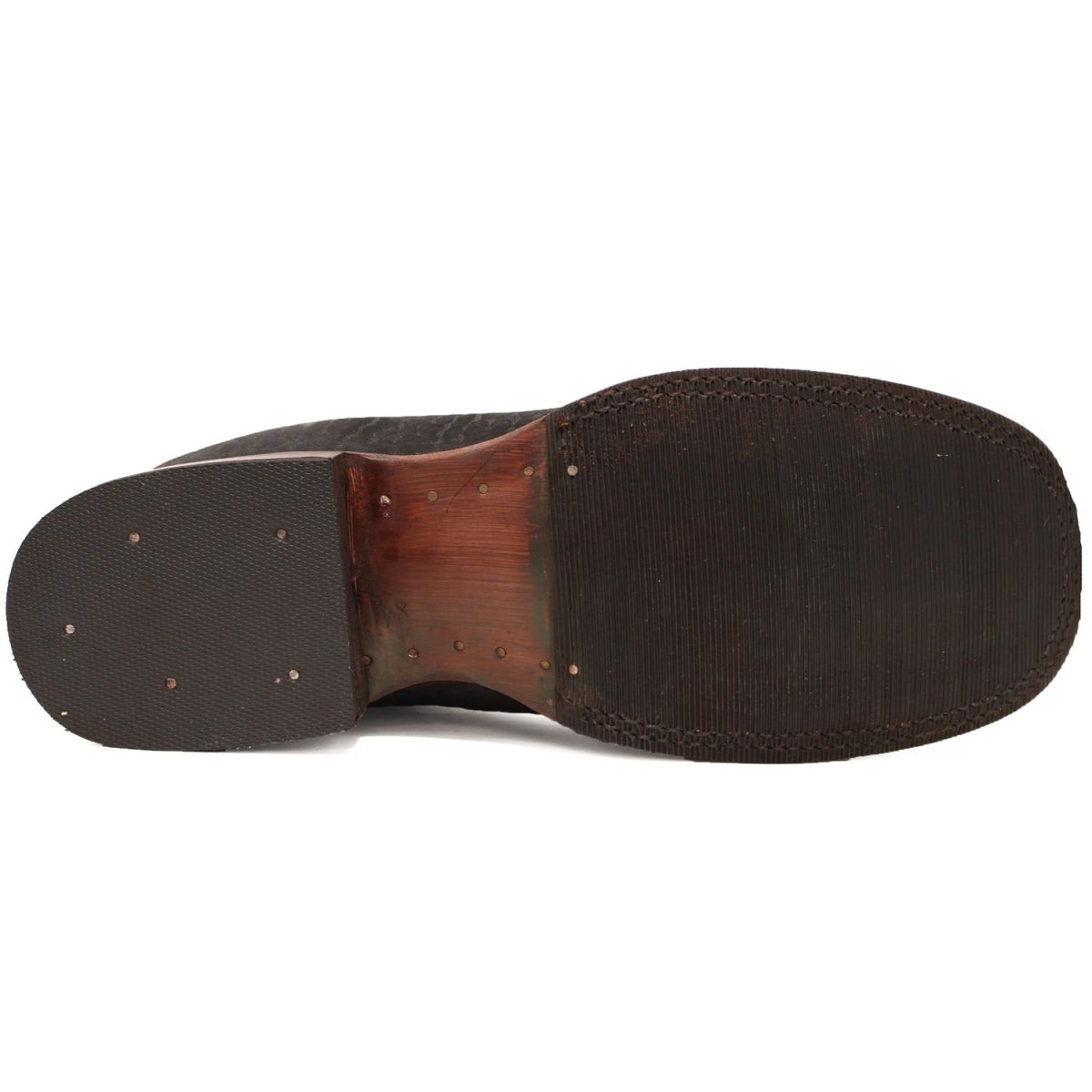 Botines de Cuello de Toro Punta Cuadrada Color Negro - A & A Boots