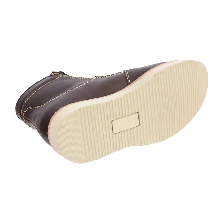 Botines de Trabajo Hammer con Doble Zipper Color Cafe - Joe Boots