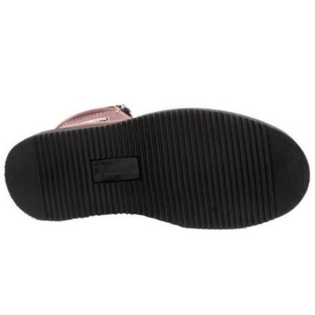 Botines de Trabajo Hammer con Doble Zipper Punta Reforzada Color Vino - Joe Boots