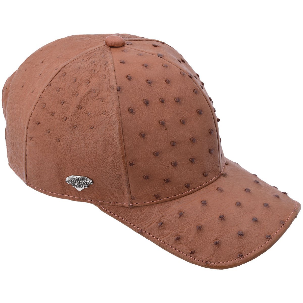 Cachucha Piel Avestruz Cognac WD-1546 - White Diamonds