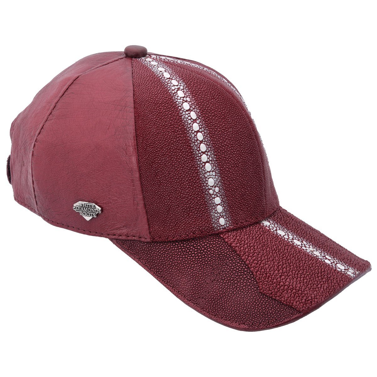 Cachucha Piel Mantarraya Vino WD-1538 - White Diamonds