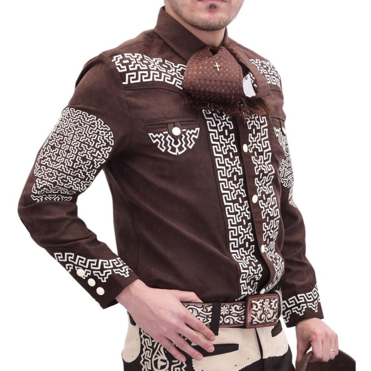 Camisa Charra Gamuza White Diamonds WD-811 - White Diamonds