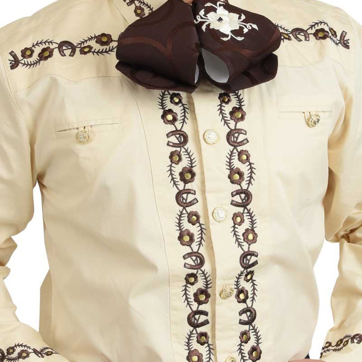 Camisa Charra Tradicional White Diamonds WD-820 - White Diamonds