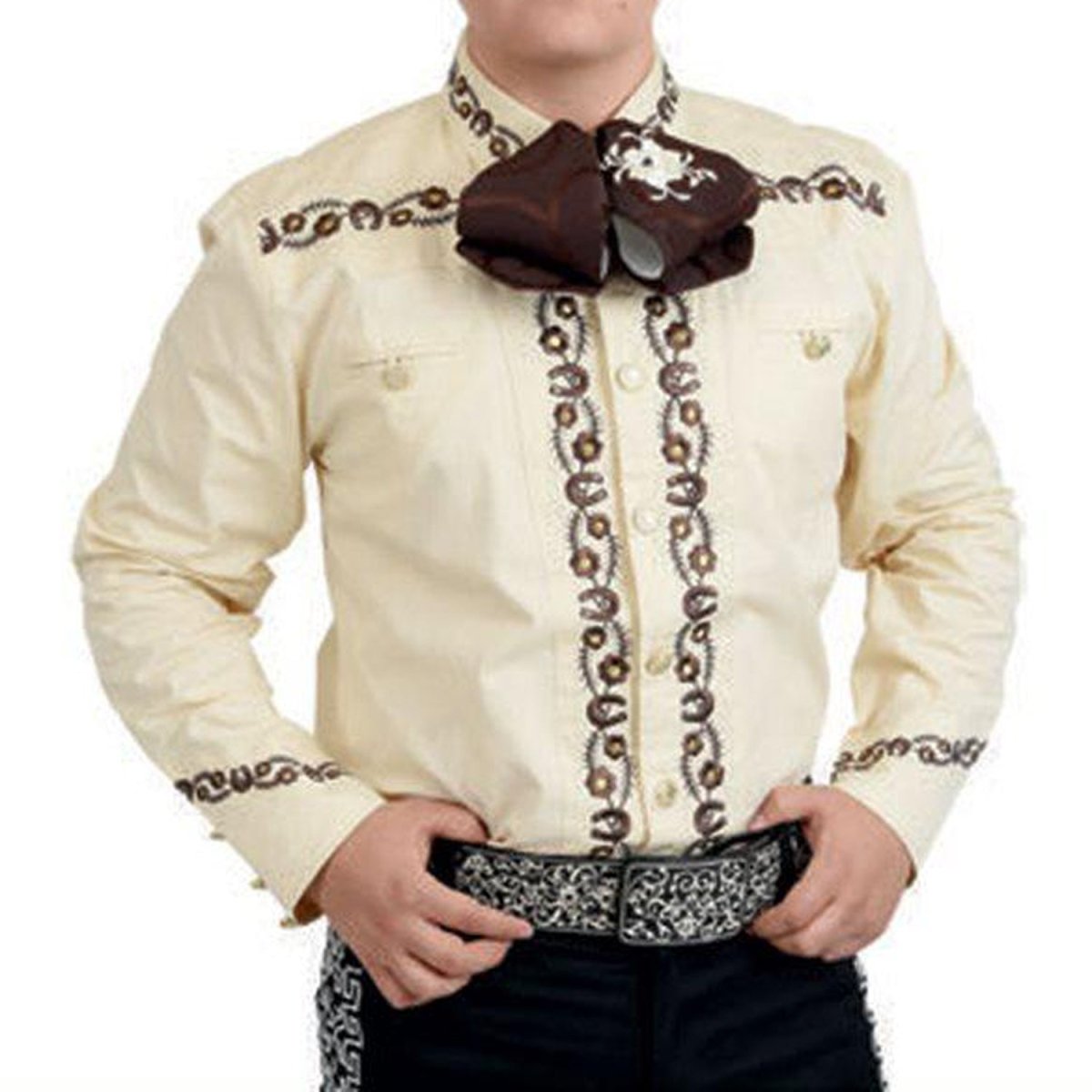 Camisa Charra Tradicional White Diamonds WD-820 - White Diamonds