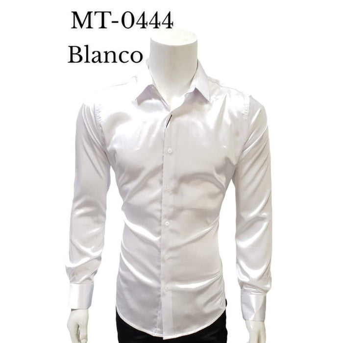 Camisa de Moda Montero Jeans Color Blanco Liso Brillante MON-0444B - Montero Jeans