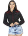 Camisa Vaquera Bordada para Mujer Color Negro GEN-42967 - El General