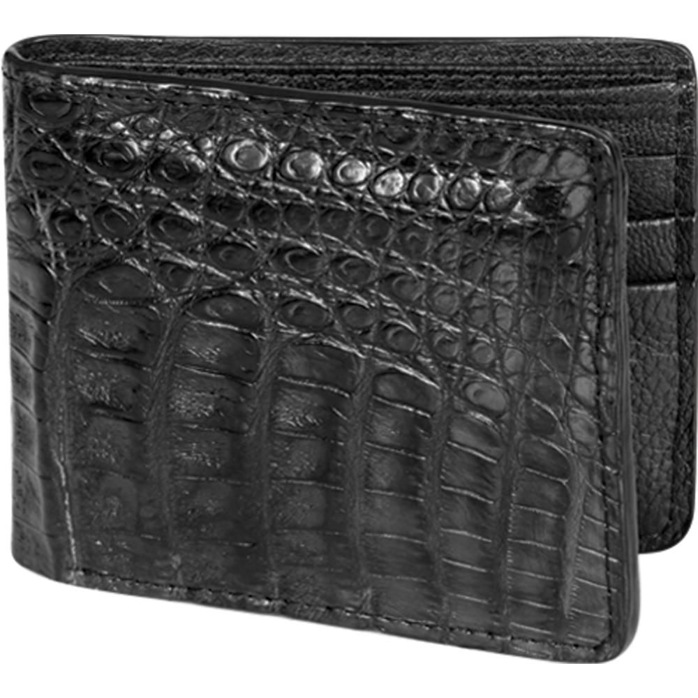 Genuine Caiman Skin Wallet, Black Color - Los Altos Boots