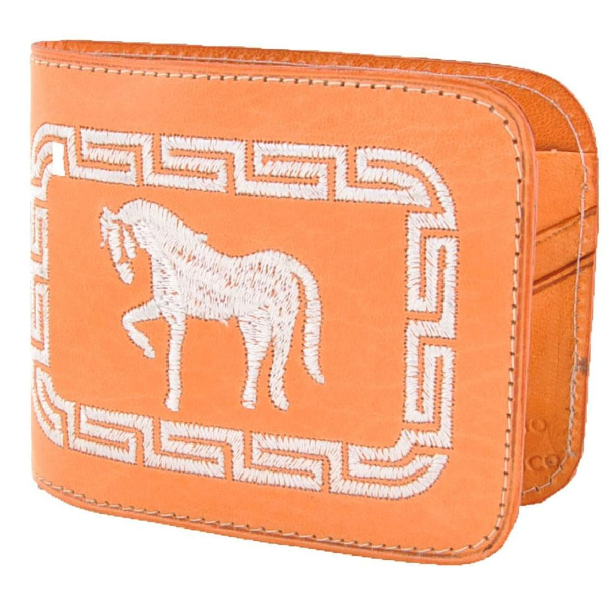 Cartera Cuero Bordada IMP-41652 - Caballo Bronco
