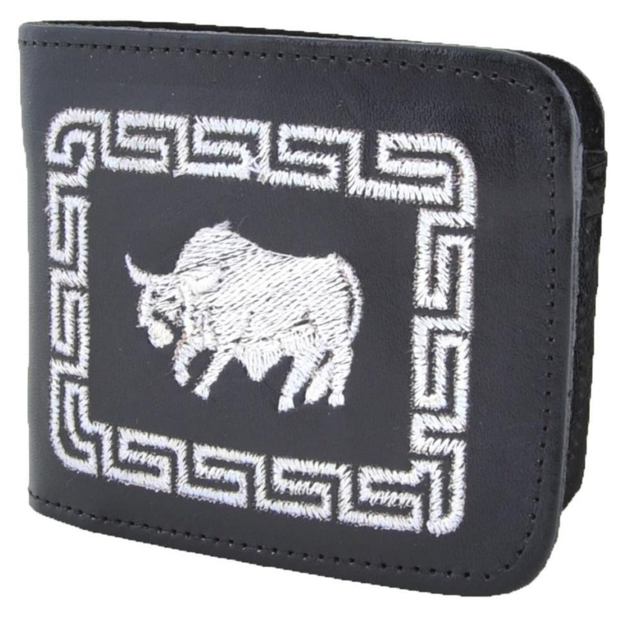 Cartera Cuero Bordada IMP-41656 - Caballo Bronco