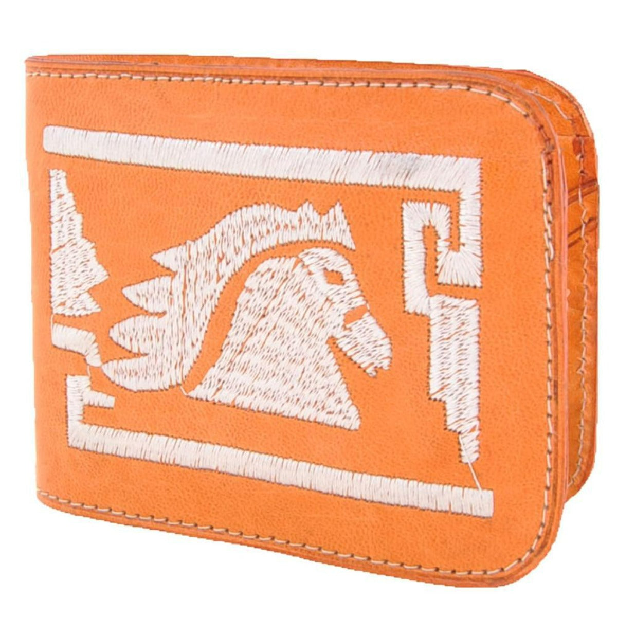 Cartera Cuero Bordada IMP-41660 - Caballo Bronco