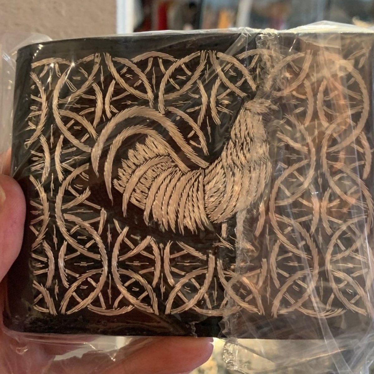 Cartera de Hilo de Plata Original Mil Aros con Gallo WD-2002 - White Diamonds Boots