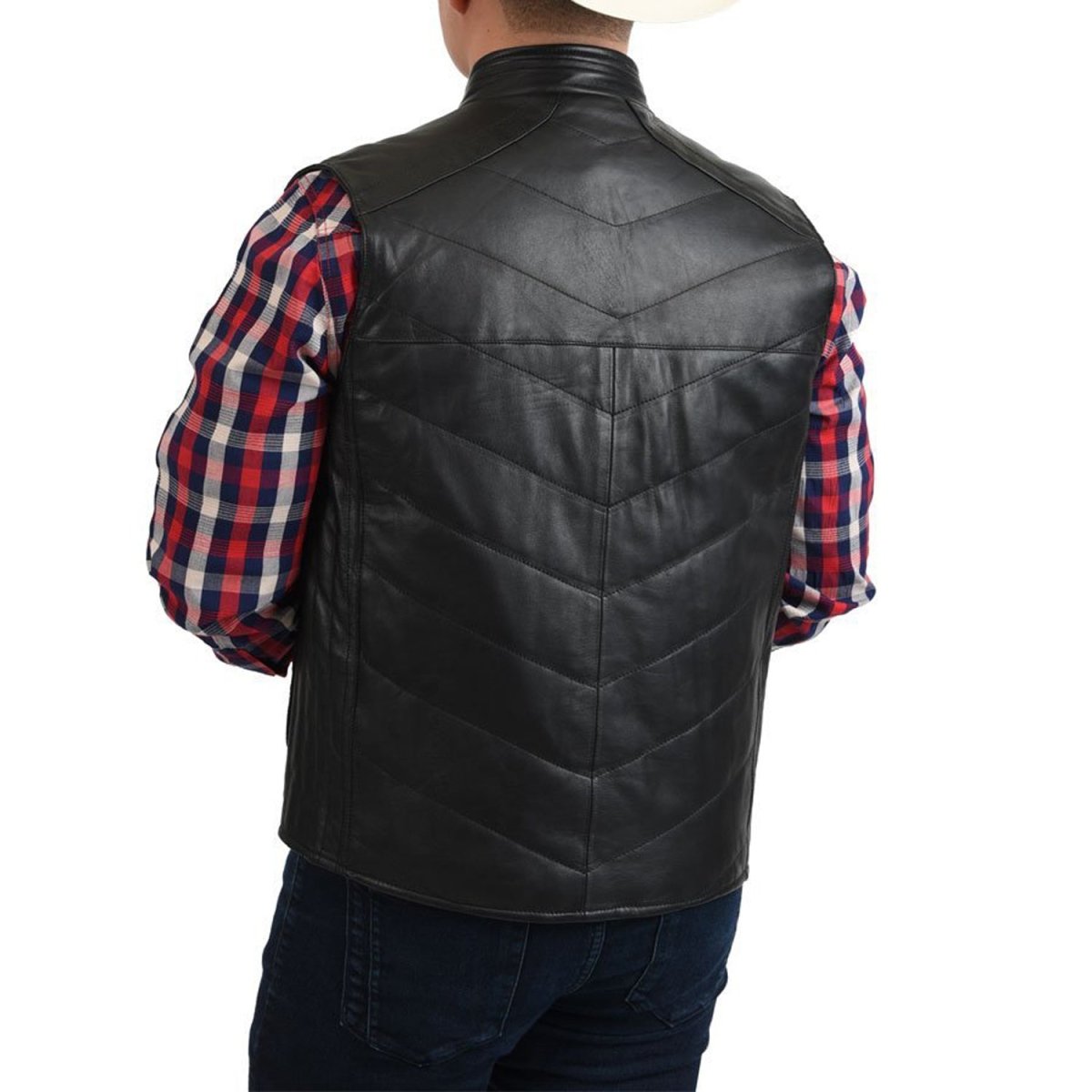 Chaleco Vaquero de Piel y Tiburon WD-1771 - White Diamonds