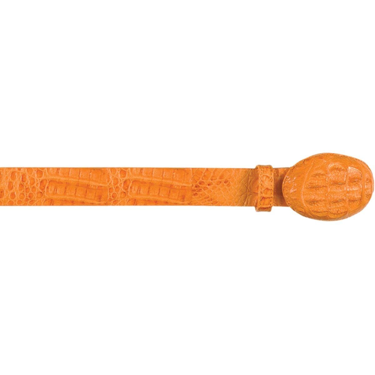 Genuine Caiman Hornback Cowboy Belt Buttercup Color - Los Altos Boots - Front View