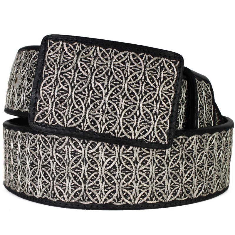 Cinto de Hilo de Plata Fino Original para Hombre Mil Aros - White Diamonds Boots