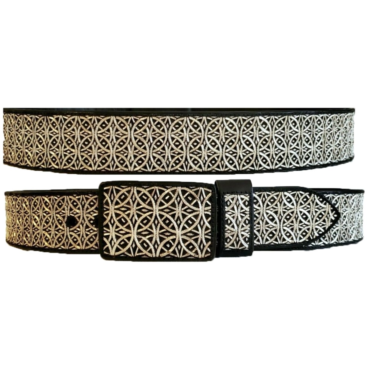 Cinto de Hilo de Plata Fino Original para Hombre Mil Aros - White Diamonds Boots