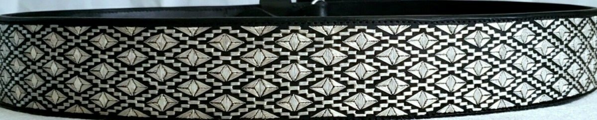 Cinto de Hilo de Plata Fino Original para Hombre WD-1905 - Caballo Bronco