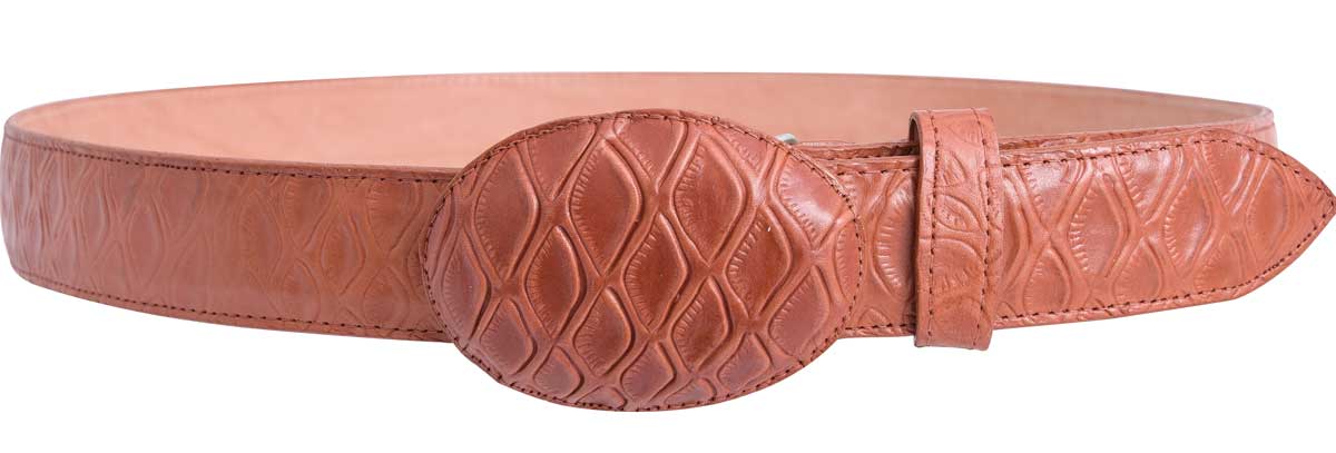 Cinto de Oso Hormiguero Color Cognac WD-1537 - caballobronco.com