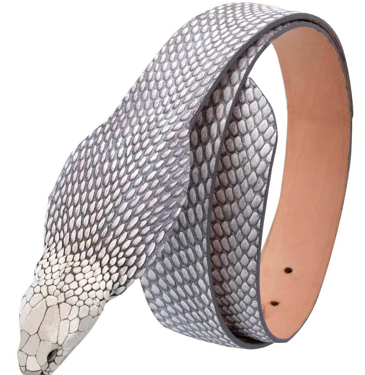 Cinto Piel de Cobra con Cabeza Original WD-1520 - White Diamonds Boots