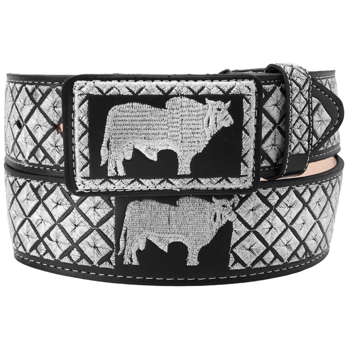 Cinto Vaquero Bordado Ancho imp-13197 - Impormexico