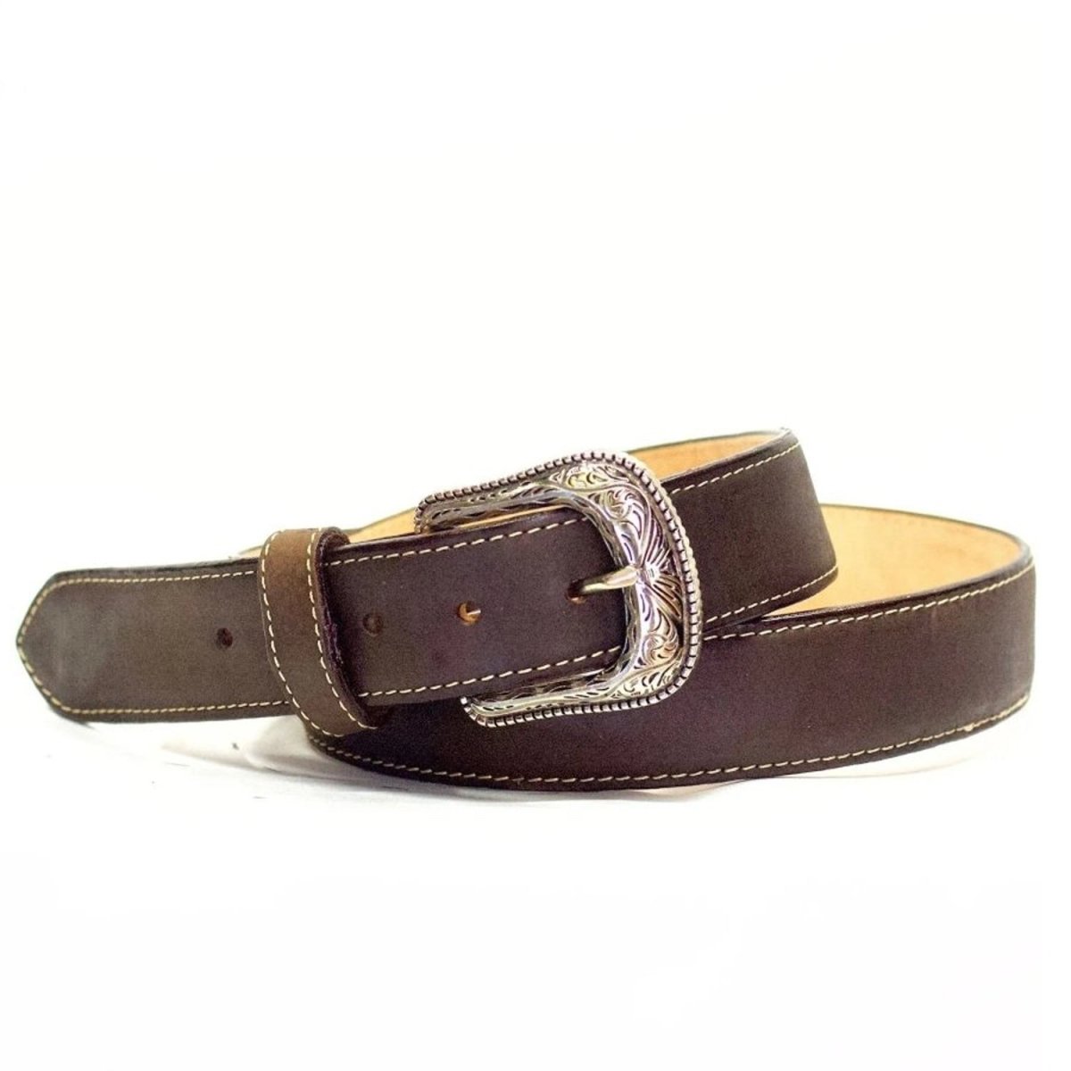 Cinto Vaquero para Mujer de Cuero Original Color Chocolate ROD-250CHO - Rodeo Imports