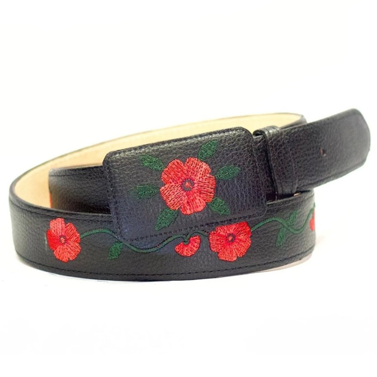 Cinto Vaquero para Mujer de Cuero Original Color Negro ROD-302NEG - Rodeo Imports