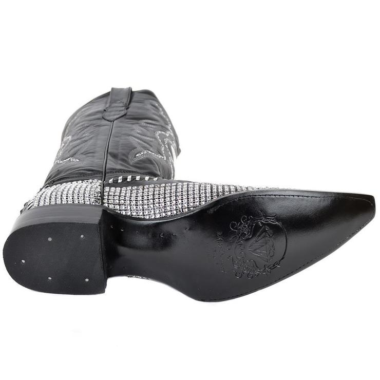 Botas de Cocodrilo Grabada Coco Diamante WD-099