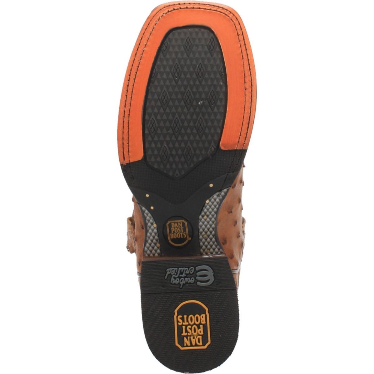 Dan Post Men's Alamosa Full Quill Ostrich Square Toe Boots - Bay Apache - Dan Post Boots