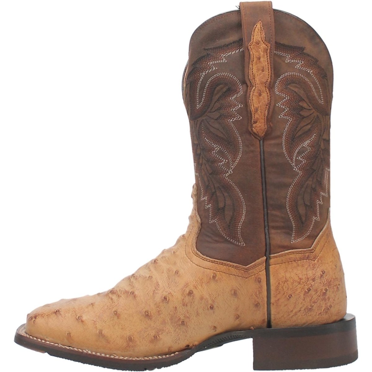 Dan Post Men's Alamosa Full Quill Ostrich Square Toe Boots - Sand - Dan Post Boots