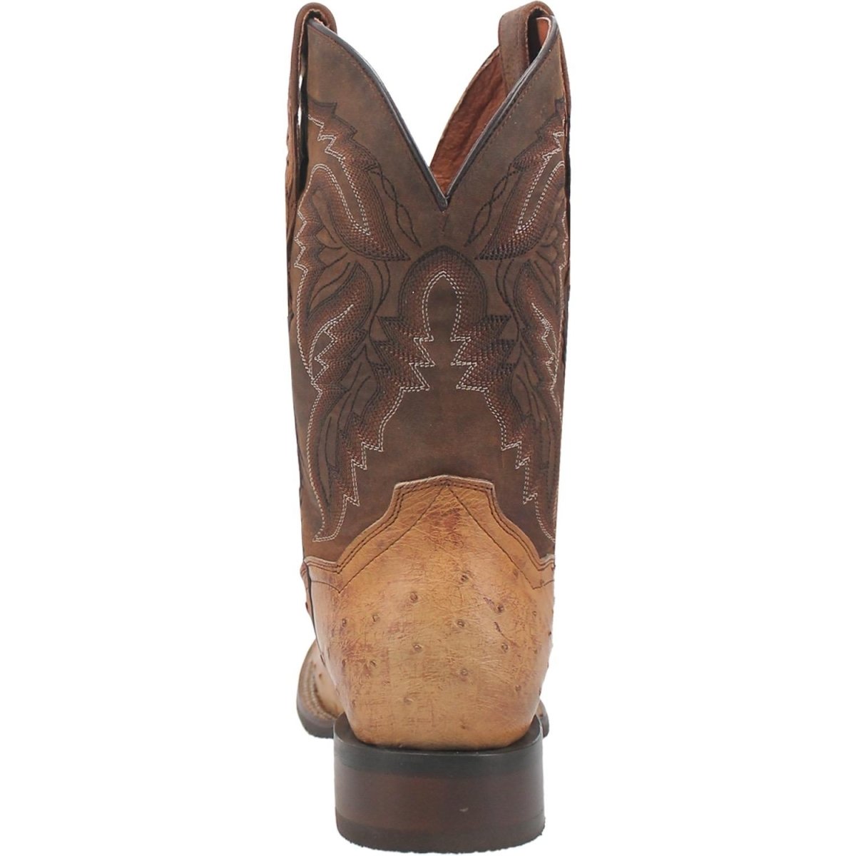 Dan Post Men's Alamosa Full Quill Ostrich Square Toe Boots - Sand - Dan Post Boots