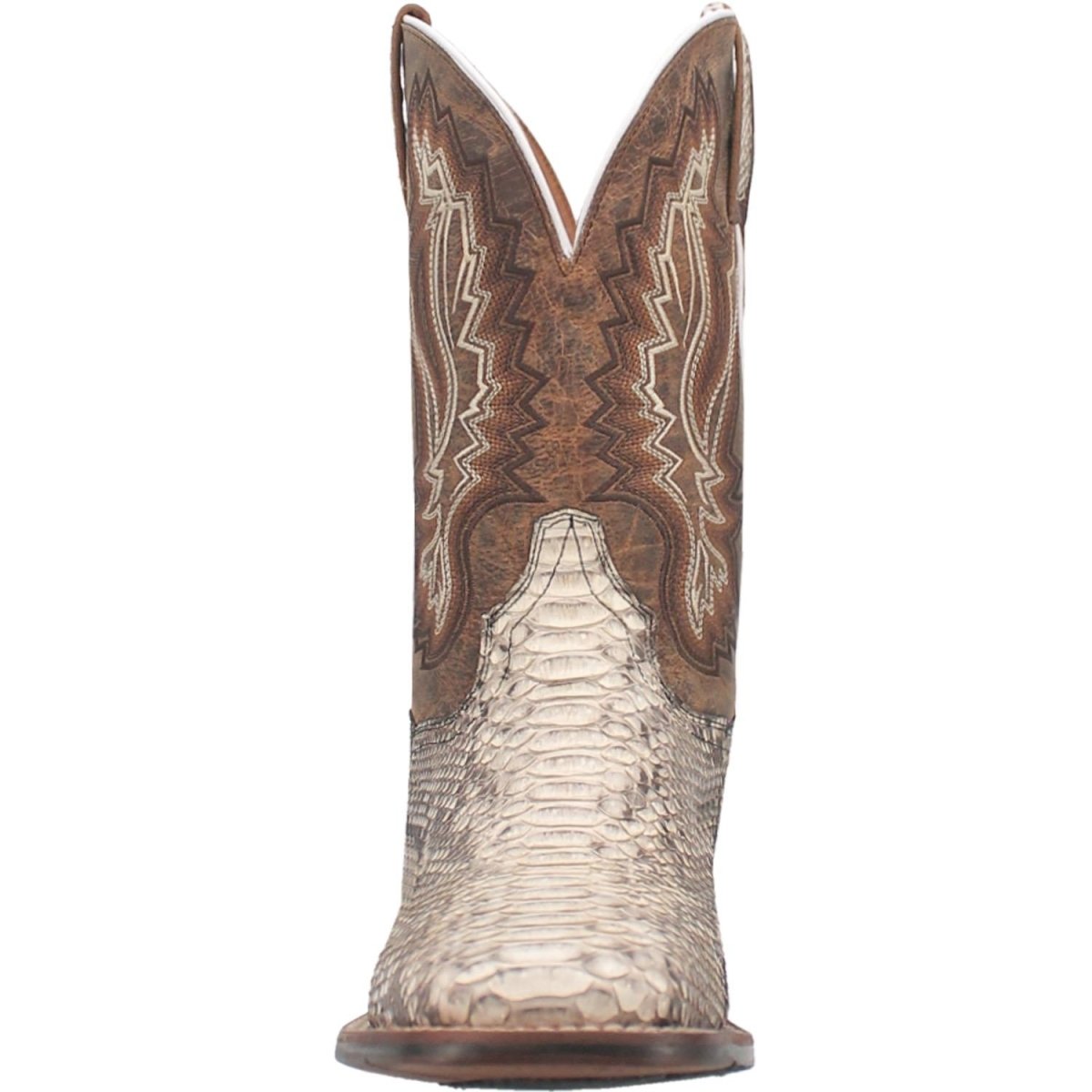 Dan Post Men's Brutus Python Snakeskin Square Toe Boots - Natural - Dan Post Boots