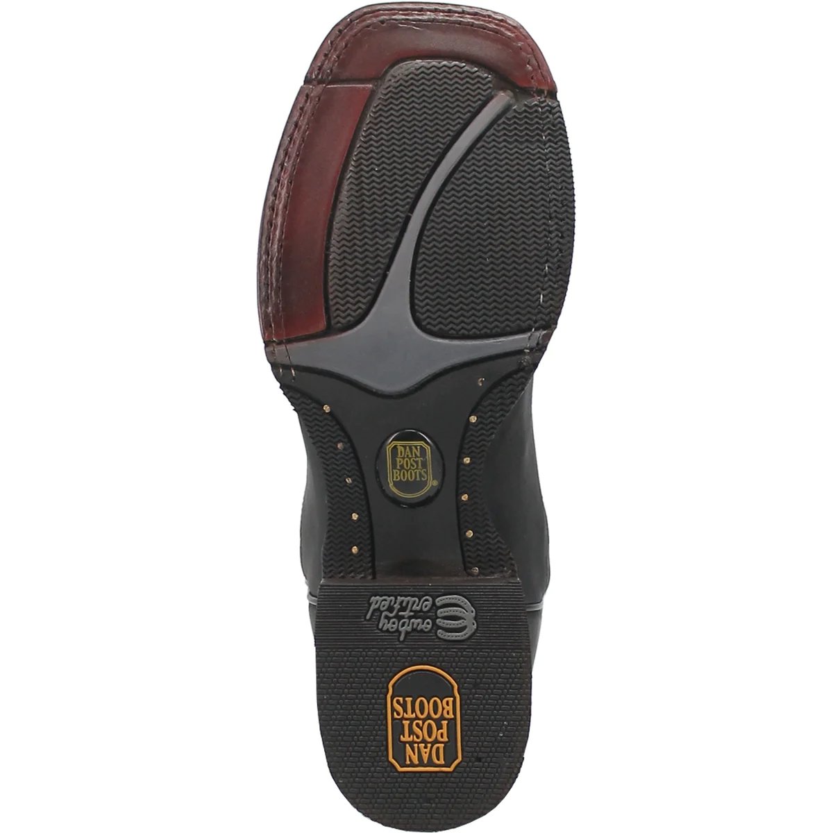 Dan Post Men's Deuce Genuine Leather Square Toe Boots - Black - Dan Post Boots