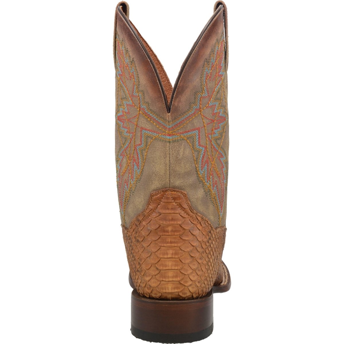 Dan Post Men's Dry Gulch Python Snakeskin Square Toe Boots - Tan - Dan Post Boots